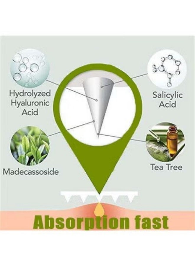 حياة مجنونة 9PCS تصحيحات حب الشباب Microneedles ، تصحيحات حبوب الشباب الوجه العناية بالبشرة ، تصحيحات حب الشباب الغير مرئية ، إزالة المرحلة المبكرة / الخفية / المكشوفة ، البثور ، البثور - Image 3