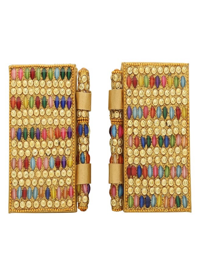 Craftam Special Handicrafted Pen and Diary Set l Golden Pen & Diary l Gift Item (2 Set, 3x5 Inch) - Image 1