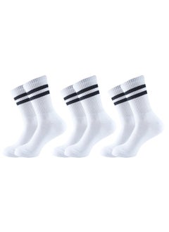 SAM SOCKS Set Of 3 Half Terry Long Socks Women White  - Image 1