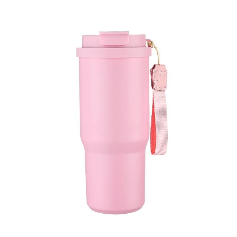 25 oz Stainless Steel Coffee Mug with Easy Carry Handle - Image 1