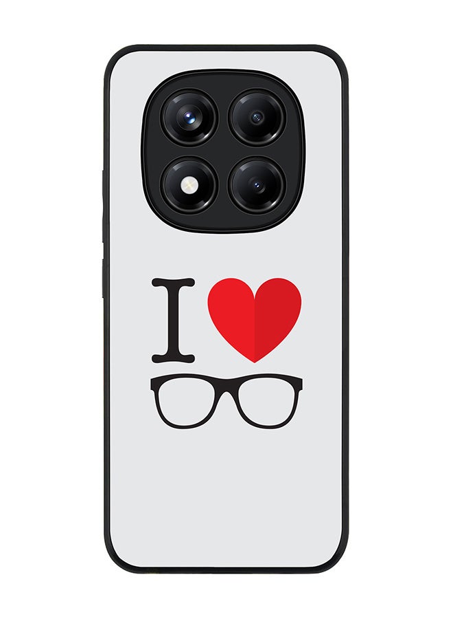 Stylizedd For Xiaomi Redmi Note 14 Pro 5G / X7 5G Case,Slim fit Camera Protection, Shockproof Thin Phone cover  - I Love Glasses - Image 1