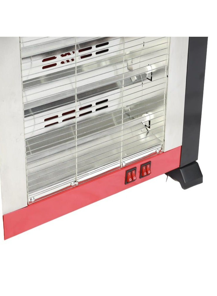 برووف دفاية كهربائية  تحتوي على ثلاثة اوجه وشبك امان ومقابض عازله للحراره بقدرة 1600 واط - Image 4