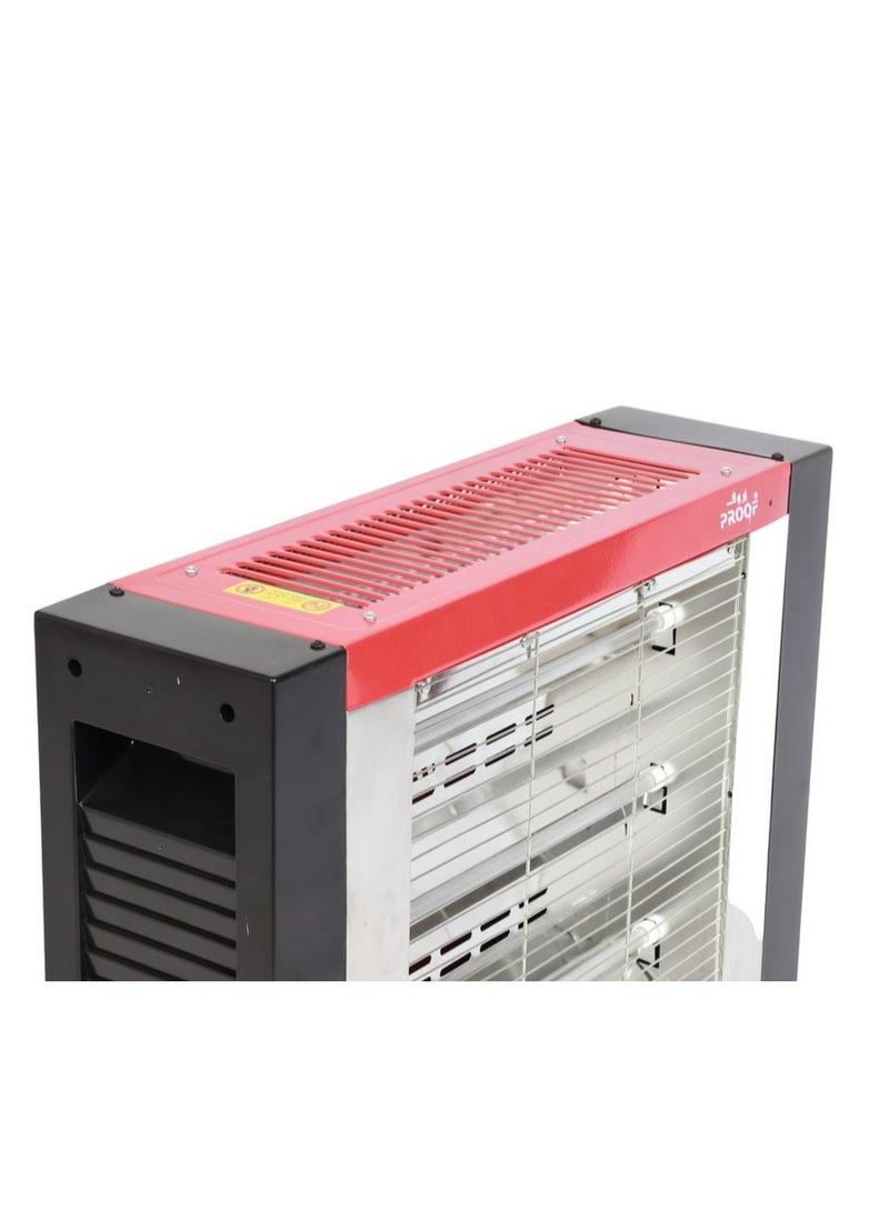 برووف دفاية كهربائية  تحتوي على ثلاثة اوجه وشبك امان ومقابض عازله للحراره بقدرة 1600 واط - Image 5