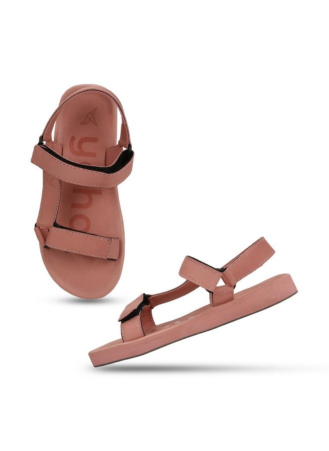 YOHO YOHO EVA Sandals for Women | EVA sole | Comfortable cushioned sole with TPR base | Lightweight | Soft skin friendly straps | Adjustable straps | Velcro closure | Vibrant colour options  - Image 1