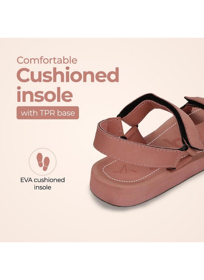 YOHO YOHO EVA Sandals for Women | EVA sole | Comfortable cushioned sole with TPR base | Lightweight | Soft skin friendly straps | Adjustable straps | Velcro closure | Vibrant colour options  - Image 4