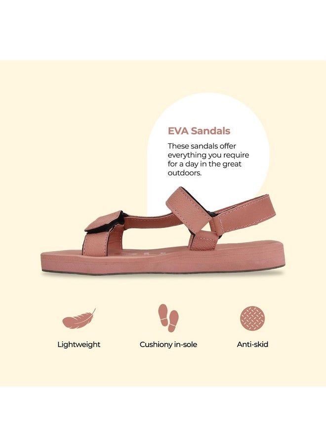 YOHO YOHO EVA Sandals for Women | EVA sole | Comfortable cushioned sole with TPR base | Lightweight | Soft skin friendly straps | Adjustable straps | Velcro closure | Vibrant colour options  - Image 2