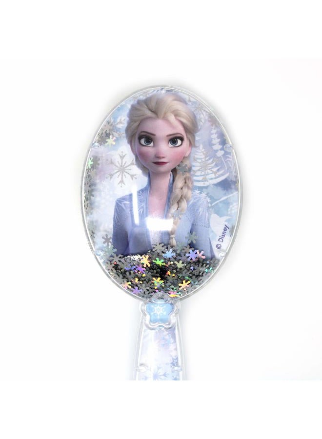 Luv Her Frozen II Girls Snowflake Confetti One Hair Brush, Silver - Ages 3+ - Image 3