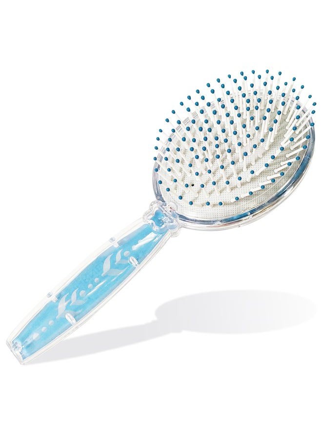 Luv Her Frozen II Girls Snowflake Confetti One Hair Brush, Silver - Ages 3+ - Image 2