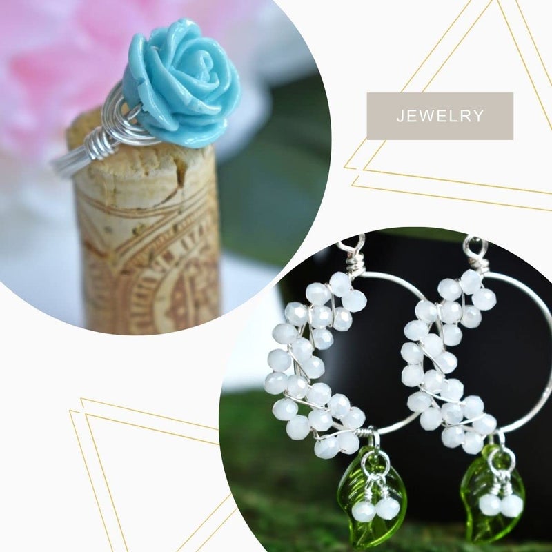 Artistic Wire سلك فني، 22 قياس / .64 مم سلك نحاسي ملون مقاوم للتآكل مطلي بالفضة، مقاوم للتآكل، 10 ياردة / 9.1 متر - Image 3