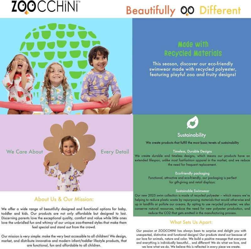 ZOOCCHINI UPF 50+ Baby Sun Hat – Polyester, Chlorine & Water Resistant, BPA-Free - Image 5