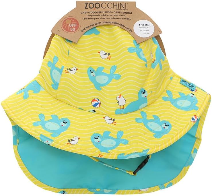 ZOOCCHINI UPF 50+ Baby Sun Hat – Polyester, Chlorine & Water Resistant, BPA-Free - Image 4