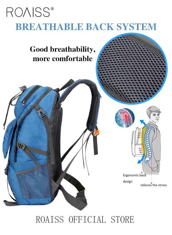 roaiss Multifunctional Outdoor Backpack for Unisex Large Capacity Mountaineering Bag with Durable Fabric Multiple Pocket Storage Design Includes Separate Shoe Compartment and Ergonomic Back with Air Cushioni - Image 2