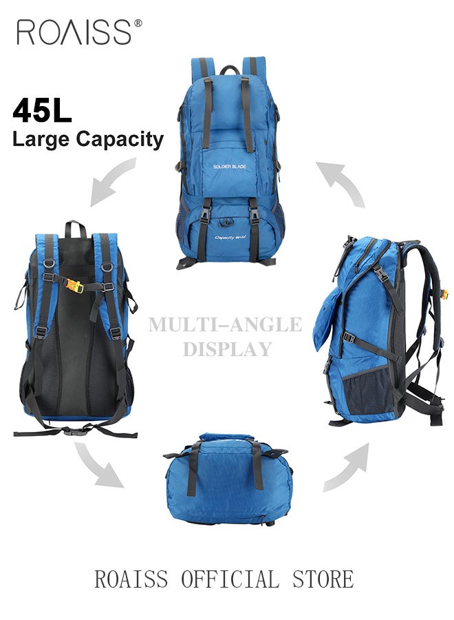 roaiss Multifunctional Outdoor Backpack for Unisex Large Capacity Mountaineering Bag with Durable Fabric Multiple Pocket Storage Design Includes Separate Shoe Compartment and Ergonomic Back with Air Cushioni - Image 4