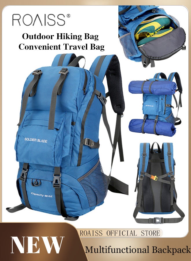 roaiss Multifunctional Outdoor Backpack for Unisex Large Capacity Mountaineering Bag with Durable Fabric Multiple Pocket Storage Design Includes Separate Shoe Compartment and Ergonomic Back with Air Cushioni - Image 1