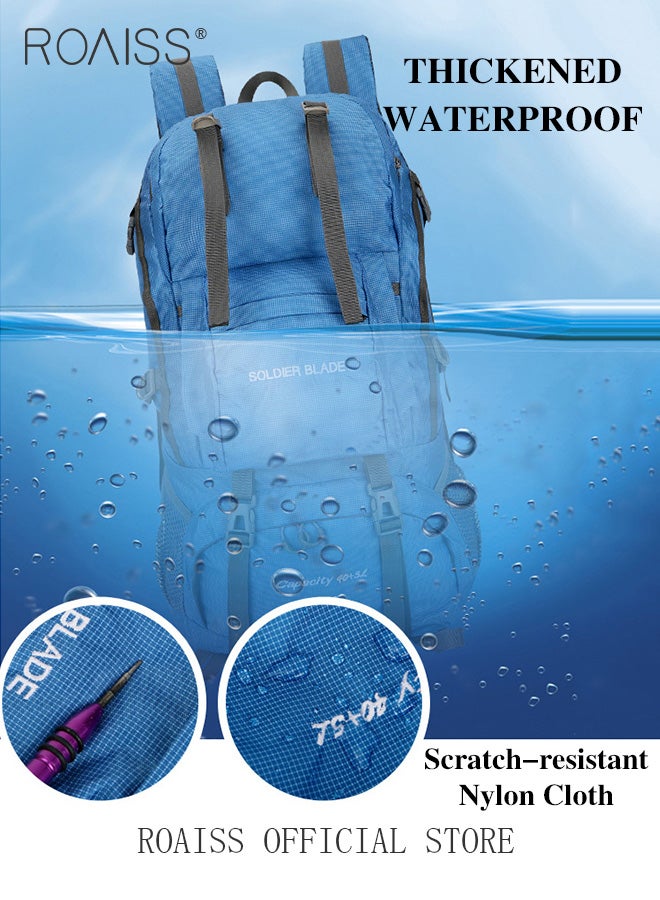 roaiss Multifunctional Outdoor Backpack for Unisex Large Capacity Mountaineering Bag with Durable Fabric Multiple Pocket Storage Design Includes Separate Shoe Compartment and Ergonomic Back with Air Cushioni - Image 3