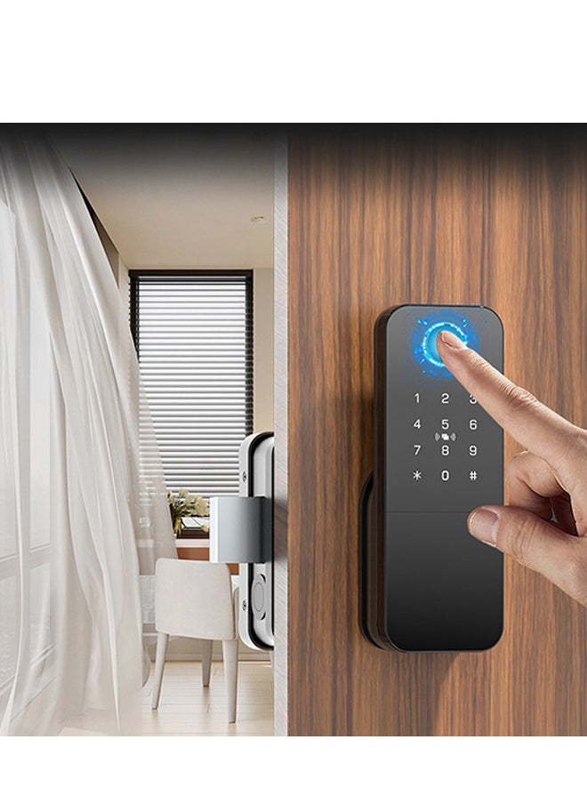 Smart Lock Work with Inner Door Lock Fingerprint Door Locks with Keypads Keyless Entry Deadbolt Front Door Lock Bluetooth App Control Touchscreen Keypad for Office Home Apartment
