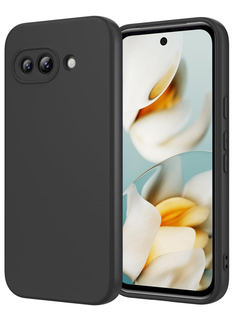 Case for Google Pixel 9a Soft TPU Back Cover Flexible Lightweight Matt Black Protective Cover Anti-fingerprint Case Designed for Google Pixel 9a  - Image 1