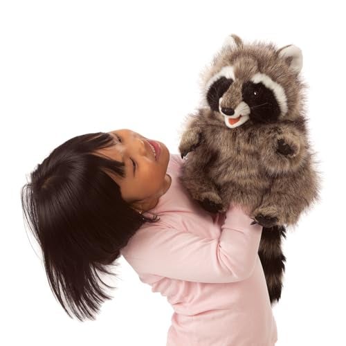 Folkmanis Raccoon Hand Puppet Plush - Image 3