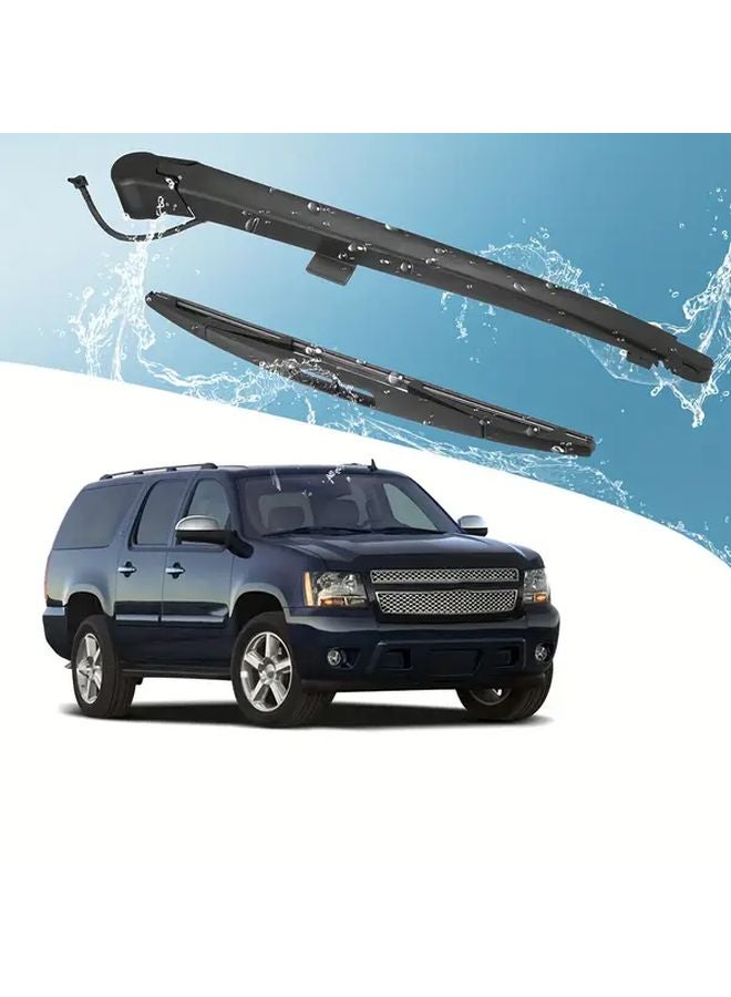 ذراع وشفرة مساحة الزجاج الخلفي 2 قطعة لشيفروليه جي إم إسكالاد سوبربان تاهو يوكون XL 2007-2013 - Image 2