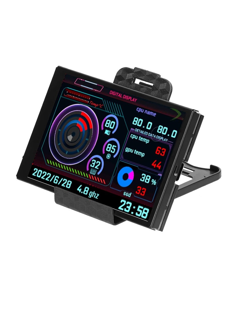 Generic - 3.5 Inch IPS Display Screen USB Secondary Screen Computers CPU GPU RAM HDD Time Date Display Horizontal Vertical Screen Switch(C1420) - Image 1