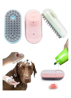 Dog Bath Brush - Soft Silicone Dog Shampoo Brush, Pet Grooming Bath Massage  Brush Shampoo Dispenser, Dog Shower Pet Bath Brush, Dog Brush Long Short