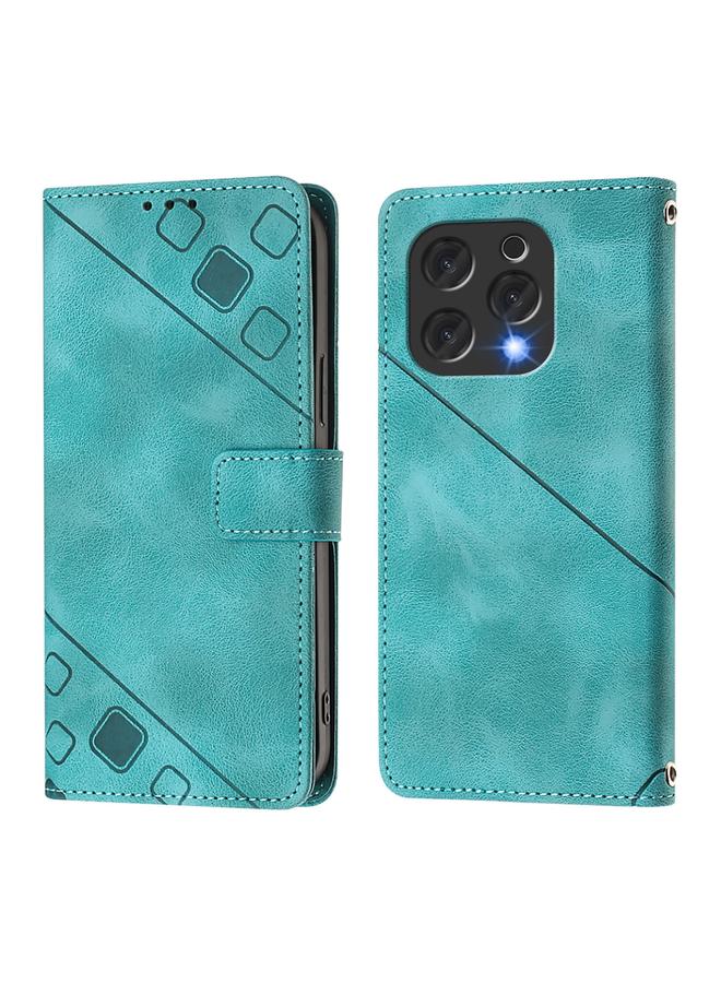 Zaboon Case For Doogee N55 Plus Skin-feel Embossed Leather Phone Case - Image 3