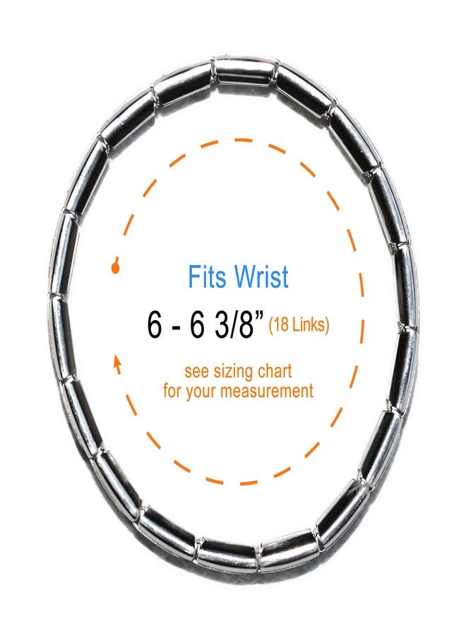 دولسيورو سوار دولتشيورو SB-010 أسود بالكامل، سوار إيطالي كلاسيكي مكون من 18 وصلة، مصنوع من الفولاذ المقاوم للصدأ - Image 5