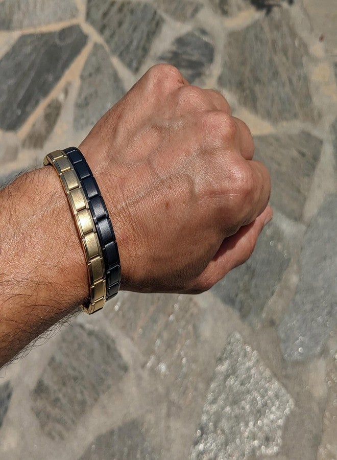 دولسيورو سوار دولتشيورو SB-010 أسود بالكامل، سوار إيطالي كلاسيكي مكون من 18 وصلة، مصنوع من الفولاذ المقاوم للصدأ - Image 2