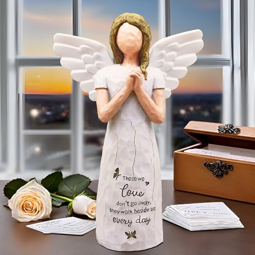 BORLESTA Sympathy Gifts for Loss of Loved One - Memorial Gifts, Bereavement Gift Idea, Miscarriage Gifts for Mothers, Bereavement Gifts, Grief Gifts for Women, Guardian Angel Figurines - Image 3