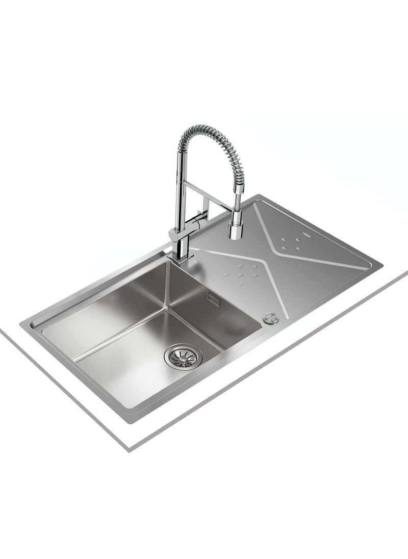 TEKA - BROOKLYN 60 M-XP 1B 1D PLUS,Stainless Steel with 2-in-1 Installation (top or flush) and life time warranty - Image 1
