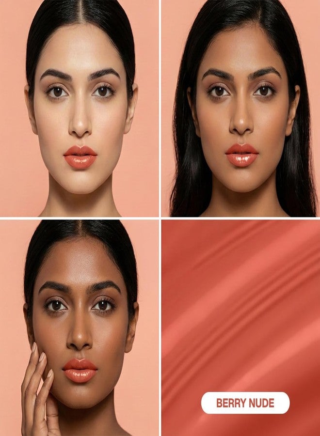 Focallure Watery Transferproof Lip Cream | Long Lasting Lightweight Liquid Lipstick | Smudge-Proof, Non-Sticky, Matte & Hydrating Lip Color | Comfortable, Waterproof, Kiss-Proof Lip Makeup | PK01 Berry Nude| 1.8gm - Image 3