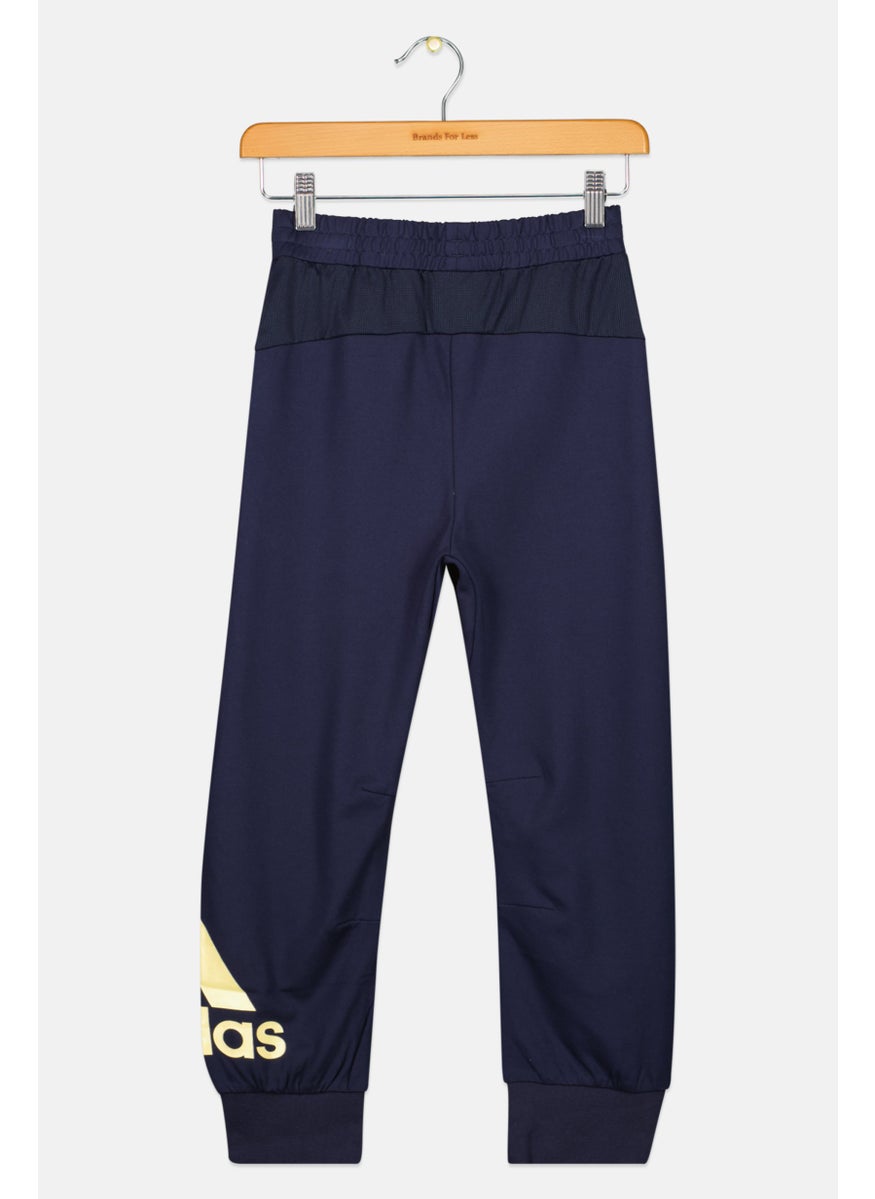 Adidas Kids Boy Slim Fit Training Jogger Pants, Navy  - Image 2
