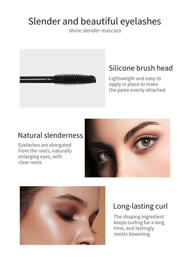 Vibely Starry Mascara Fiber Lash Mascara Lengthening and Thick Long Lasting Waterproof & Smudge-Proof All Day Exquisitely Full Long Thick Eyelashes - Image 3