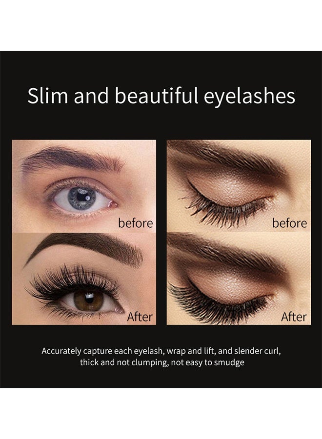 Vibely Starry Mascara Fiber Lash Mascara Lengthening and Thick Long Lasting Waterproof & Smudge-Proof All Day Exquisitely Full Long Thick Eyelashes - Image 4