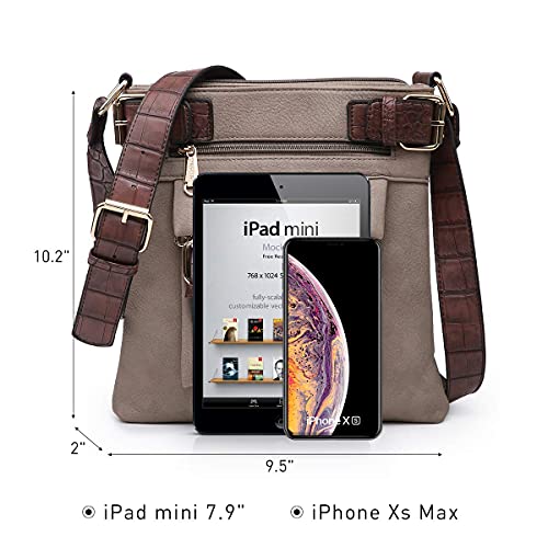 Dasein Top Belted Crossbody Bags for Women Soft Leather Messenger Bag Shoulder Bag Travel Purse - Image 3