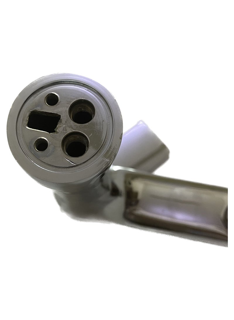 Hot and cold bathroom sink mixer made of zinc alloy anti rust  chrome color  with 60 cm water hoses - Image 5