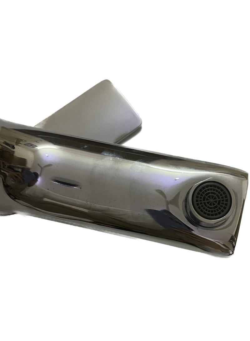 Hot and cold bathroom sink mixer made of zinc alloy anti rust  chrome color  with 60 cm water hoses - Image 4