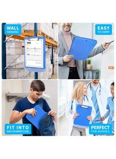 Generic Clipboard With Storage, A4 Clipboard Folder With Pen Holder, Waterproof Document Case, Ideal For Office And School, Blue  - Image 5