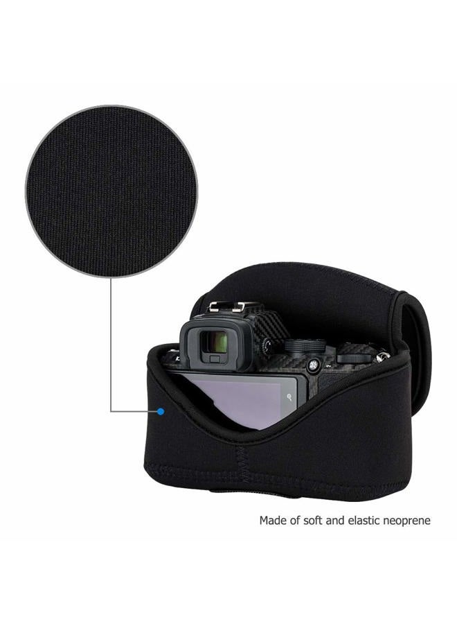 JJC Compact Case Pouch for Sony A6700, ZV-E10 II, ZV-E1 & Zfc + DX 16-50, R100 R50 & RF-S 18-45 / RF 50mm F1.8 - Image 4