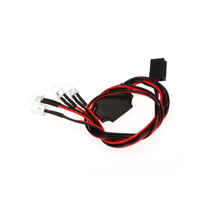 AUSTAR AX007C 4pcs RC Car Multi-Function Round LED Light with Lampshade for 1/10 SCX10 D90 TRX4 Model Crawler Car - Image 4