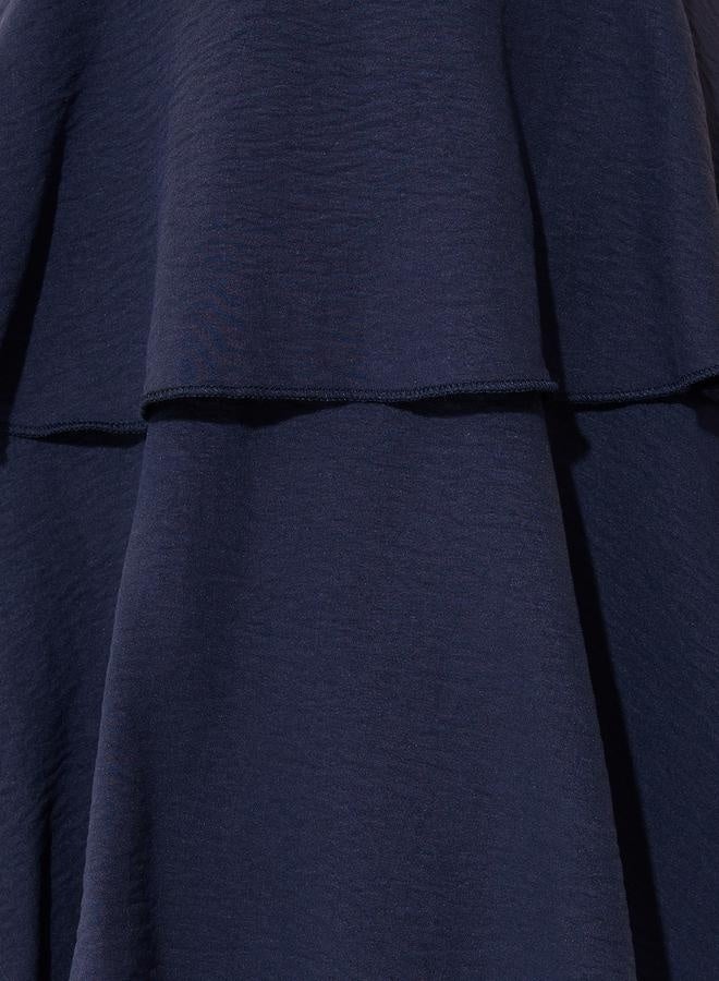 Take Two Solid Sleeveless Tiered Maxi Dress with Button Detail  - Image 5