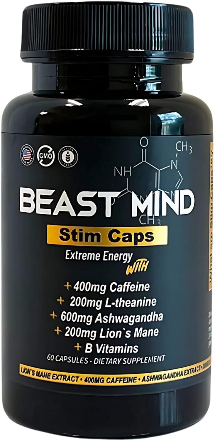 Want A Bump حبوب الطاقة القصوى 400 ملغ كافيين 600 ملغ أشواغاندا 200 ملغ فطر الأسد زيادة الطاقة والتركيز والمزاج من بيست مايند - Image 1