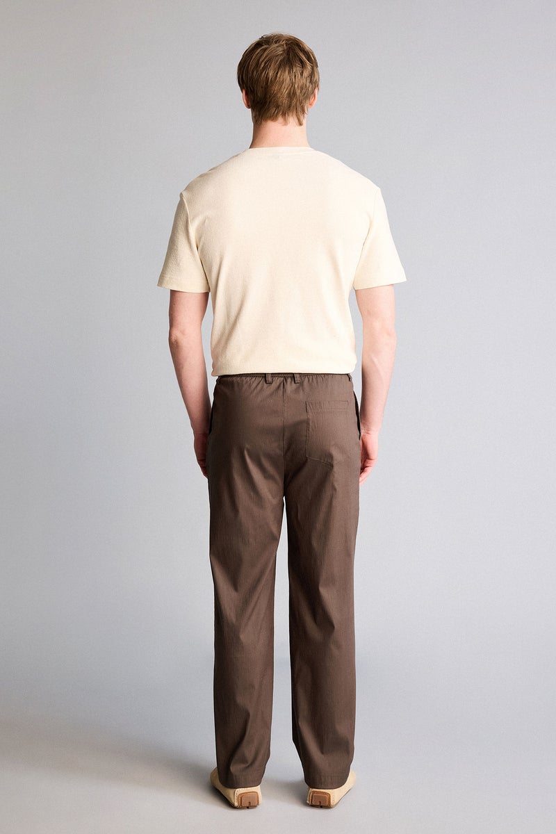 DeFacto Brown Man Straight Fit Trousers Casual - Image 5