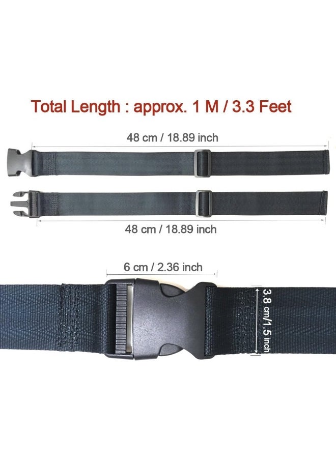 ZARPMA ZARPMA Baby 2 Point High Chair Security Straps, Replacement Harness Straps Belt for Child Kid Infant Safety Strap for Pushchair HighChair Child Chair, Stroller (1M Length)  - Image 2