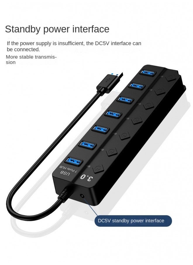 7 Port Switch Hub3.0 Docking Station, One To Seven Docking Station, Laptop Socket Hub  - Image 5