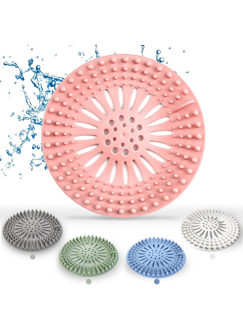 Trifecta Trifecta Hair Catcher Durable Silicone Hair Stopper Shower Drain Covers and Clean Suit for Bathroom Bathtub and KitchenSet of 4  - Image 3