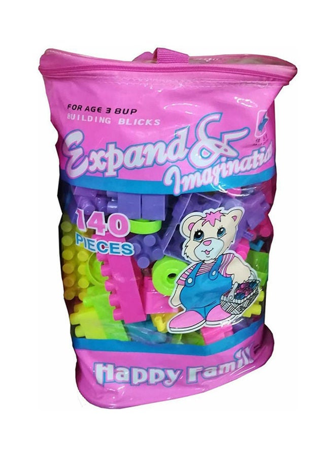 NIBEMINENT MF-006 140-Piece Happy Family Building Blocks Set 3+ Years