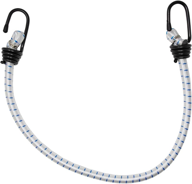 Kotap VBC-24WHT حبال بنجي متينة متعددة الاستخدامات مع خطافات، 24 بوصة، أبيض (عبوة من 10) - Image 4
