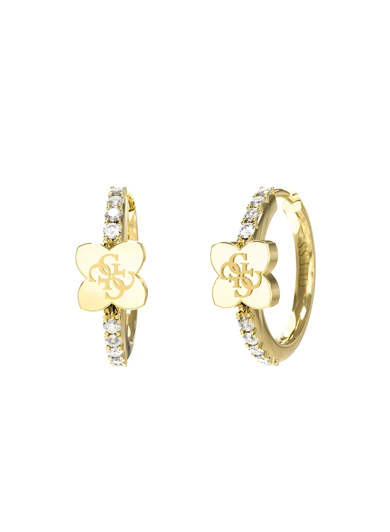 GUESS Wild Flower Logo Earrings