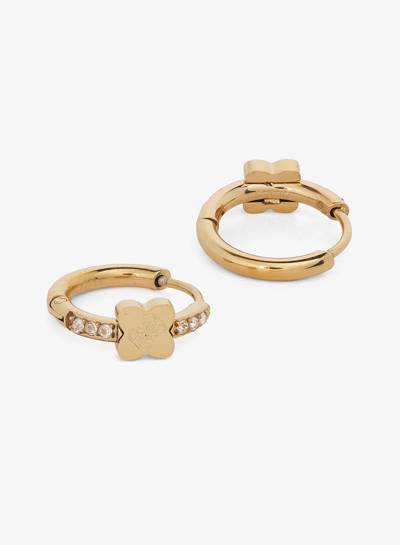 GUESS Wild Flower Logo Earrings - Image 2